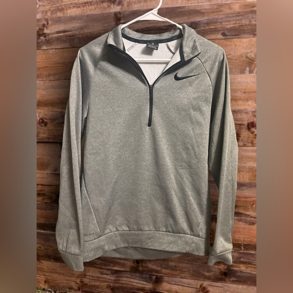 Nike Gray Quarter Zip Jacket